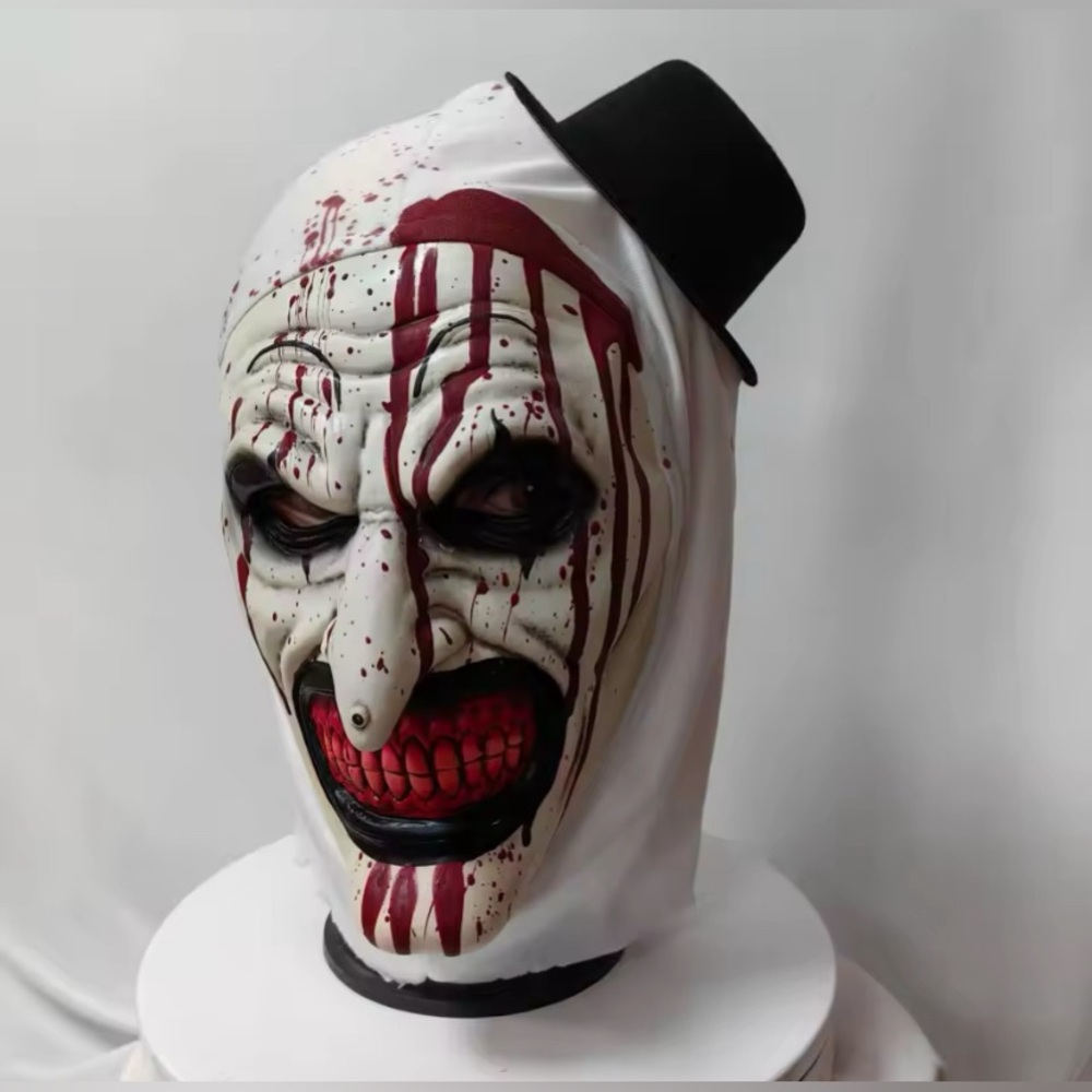 Terrifier Mask Art the Clown Mask Scary Killer Clown Mask Christmas, New-year!